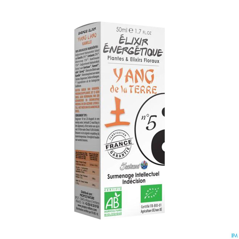 Elixir energetique n 5 yang terre 50ml