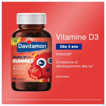Davitamon junior gummies fraise 60