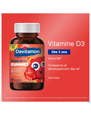 Davitamon junior gummies fraise 60