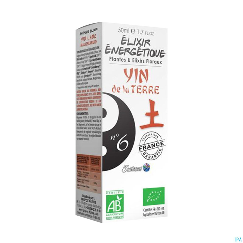 Elixir energetique n 6 yin terre 50ml