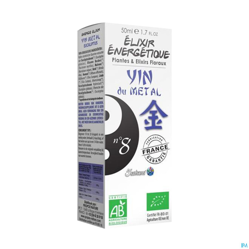 Elixir energetique n 8 yin metal 50ml