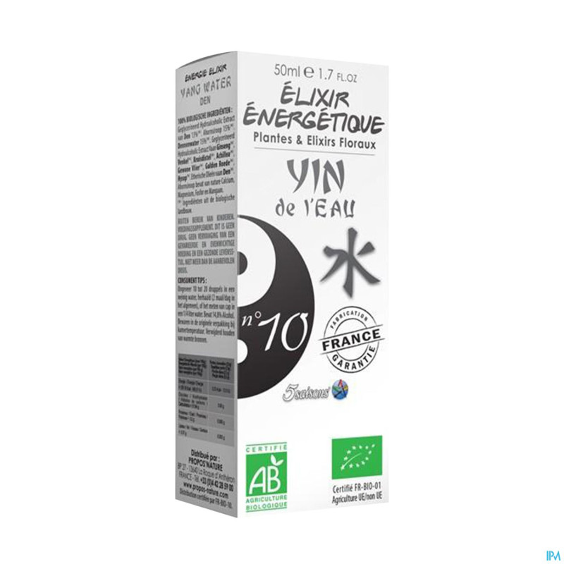Elixir energetique n 10 yin eau 50ml