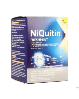 Niquitin 2,0 mg menthe gomme a macher 100