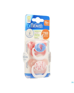 Dr brown sucettes pv rose 12+ mois 2    escos