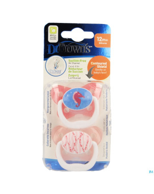 Dr brown sucettes pv rose 12+ mois 2    escos