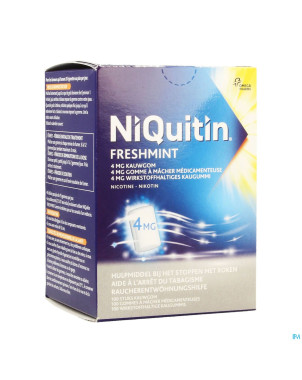 Niquitin mint 4,0mg gomme a macher 100