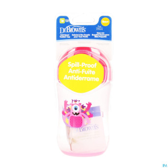 Dr brown gobelet 270ml rose    escos