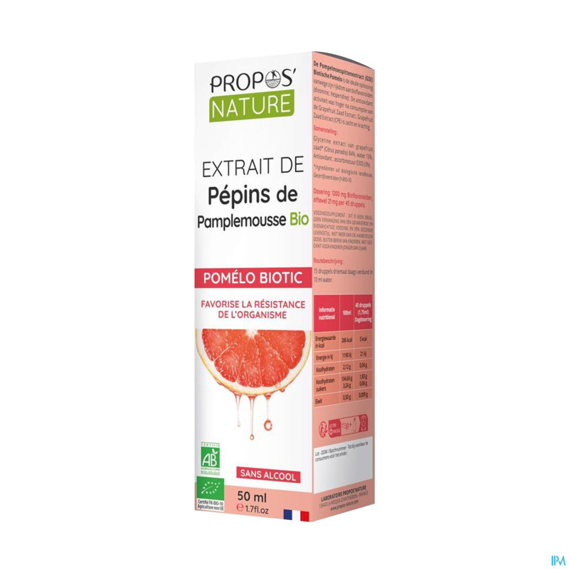 Pomelo biotic extrait pepin pamplemousse 50ml