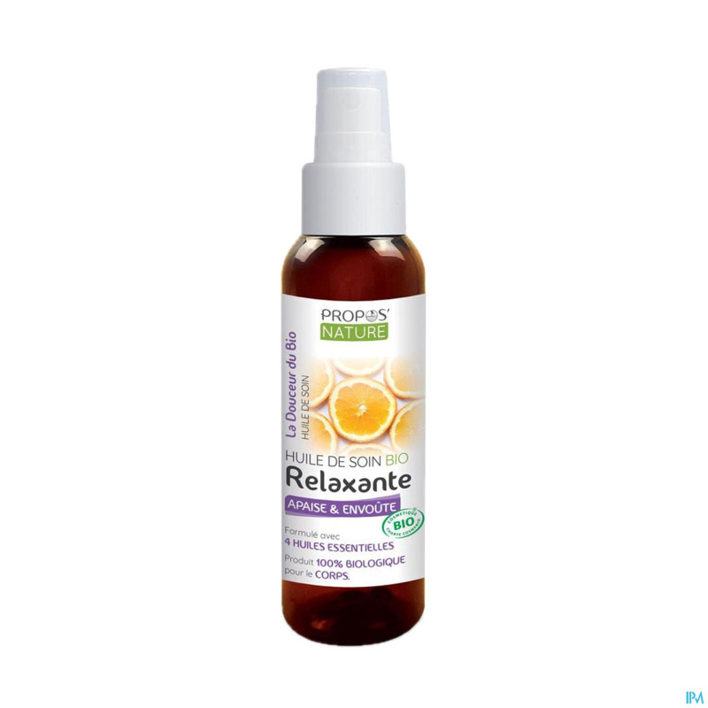 Huile de soin bio detente 100ml