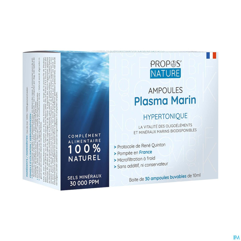 Plasma marin hypertonique amp30
