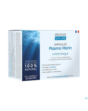 Plasma marin hypertonique amp30