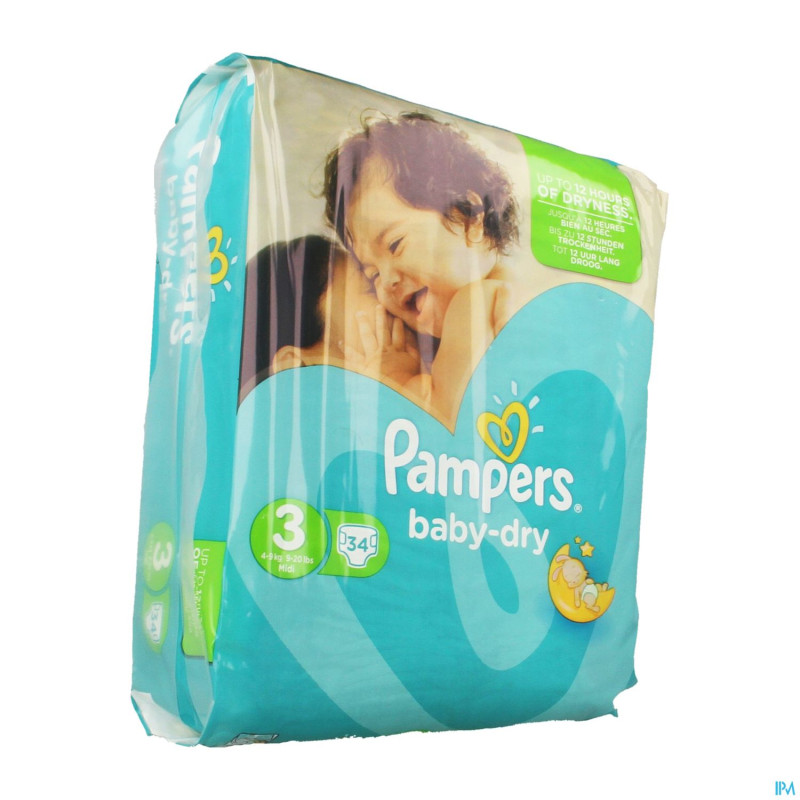 Pampers new baby midi    4- 9kg 34