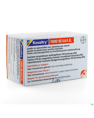 Kovaltry 1000ui ser preremplie 2,5ml + fl inj 1