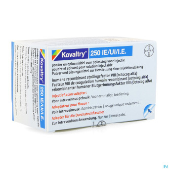 Kovaltry  250ui ser preremplie 2,5ml + fl inj 1