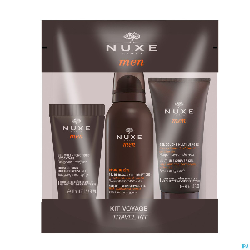 Nuxe men pack promo 3 produits