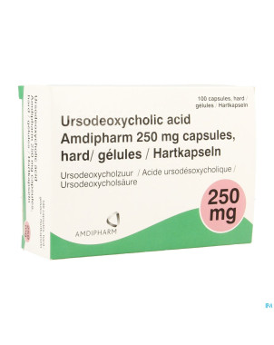 Ursodeoxycholic acid 250mg caps dur 100
