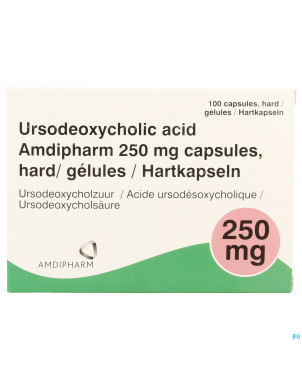 Ursodeoxycholic acid 250mg caps dur 100