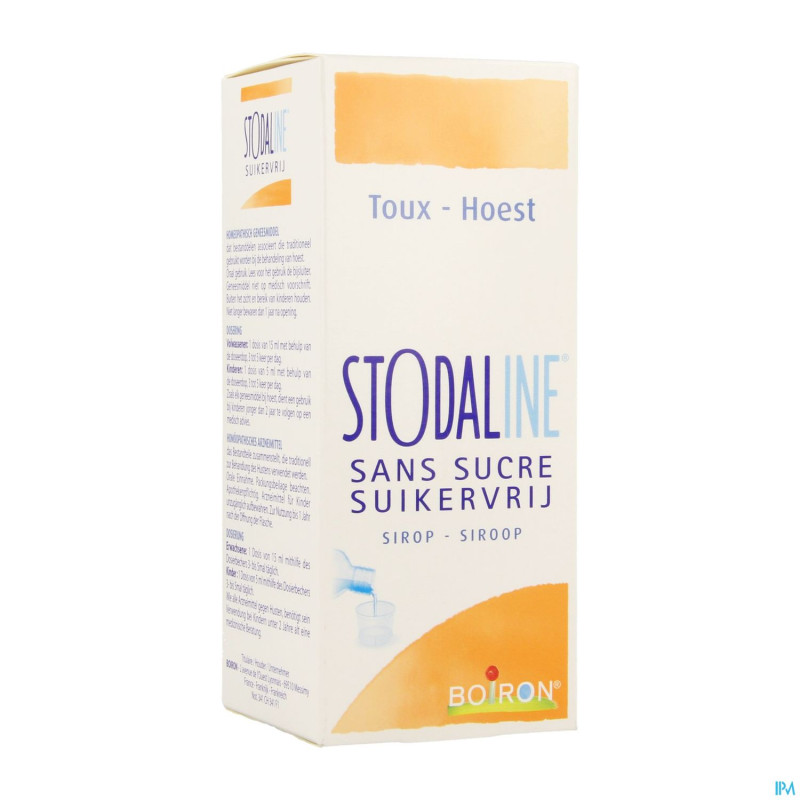 Stodaline sans sucre    sirop 200ml boiron
