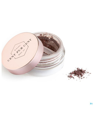 Cent pur cent poudre mineral couleur chocolat   2g