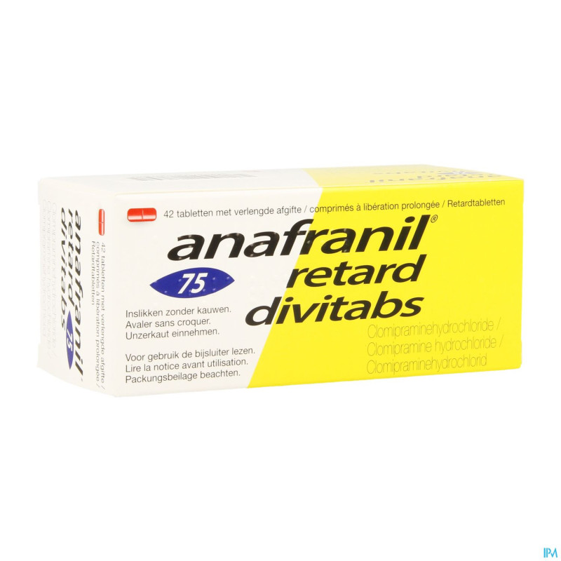 Anafranil retard divitabs 75mg impex. comp 42 pip