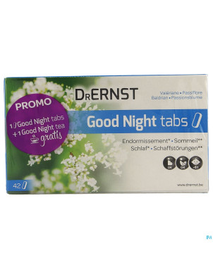 Dr ernst good night tabs promo comp 42+sach 20