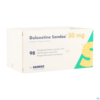 Duloxetine sandoz 30mg caps dur gastro resist. 98
