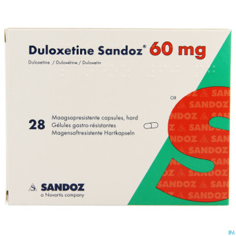 Duloxetine sandoz 60mg caps dur gastro resist. 28