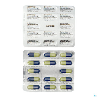 Duloxetine sandoz 60mg caps dur gastro resist. 98