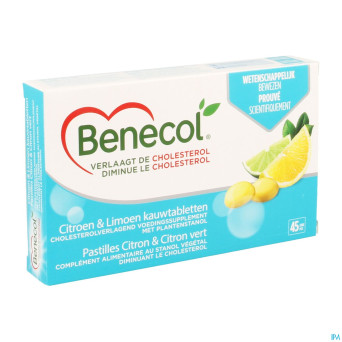 Benecol stanol vegetal lemon & lime    softgel  45