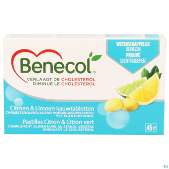 Benecol stanol vegetal lemon & lime    softgel  45