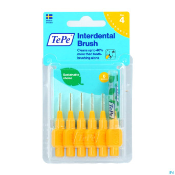 Tepe interdental brush 0,70mm yellow    6