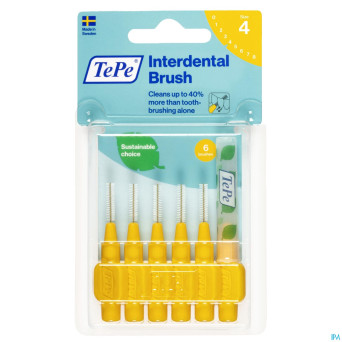 Tepe interdental brush 0,70mm yellow    6