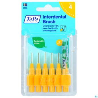 Tepe interdental brush 0,70mm yellow    6