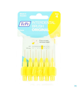 Tepe interdental brush 0,70mm yellow    6