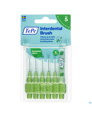 Tepe interdental brush 0,8mm green    6