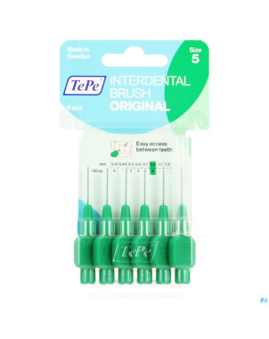 Tepe interdental brush 0,8mm green    6