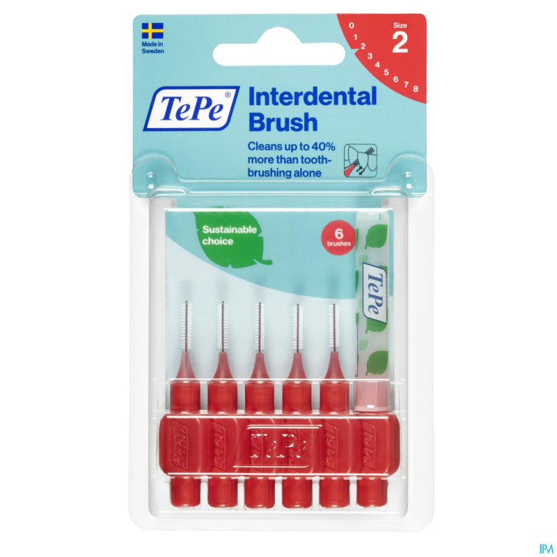 Tepe interdental brush 0,50mm red    6
