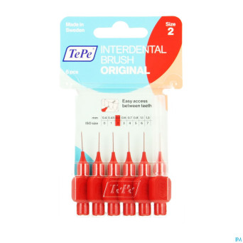 Tepe interdental brush 0,50mm red    6