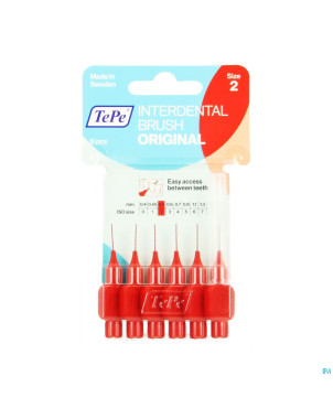 Tepe interdental brush 0,50mm red    6