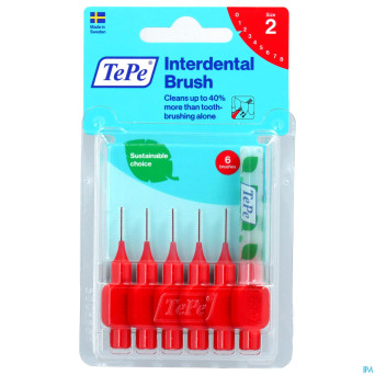 Tepe interdental brush 0,50mm red    6