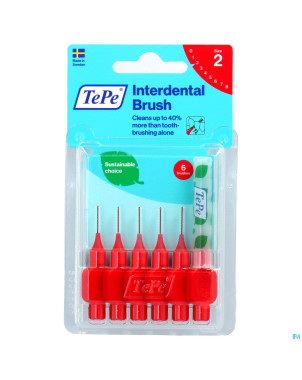 Tepe interdental brush 0,50mm red    6