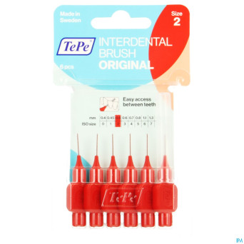 Tepe interdental brush 0,50mm red    6