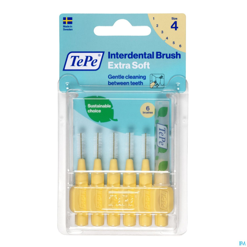 Tepe interdental brush 0,70mm yellow x-soft    6
