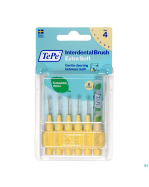 Tepe interdental brush 0,70mm yellow x-soft    6