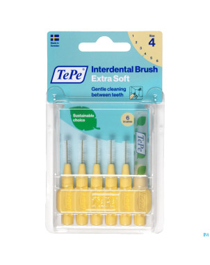 Tepe interdental brush 0,70mm yellow x-soft    6