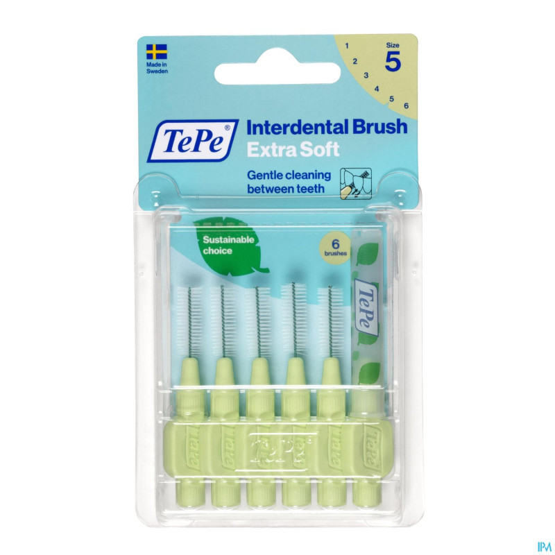Tepe interdental brush 0,80mm green x-soft    6