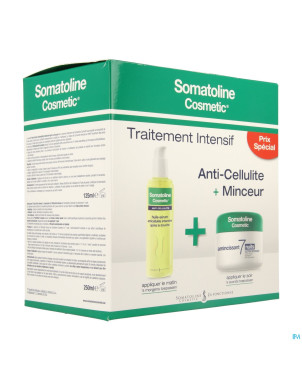 Somatoline cosm.duo 7 nuits 250ml + huile ac 125ml