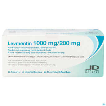 Levmentin 1000mg/200mg pdr sol    fl 10 x 25ml