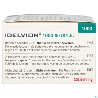 Idelvion 1000ui/ 5,0ml pdr + solv pour sol inj set