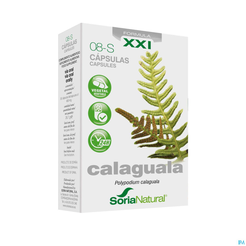 Soria 8-s calaguala xxi    caps  30